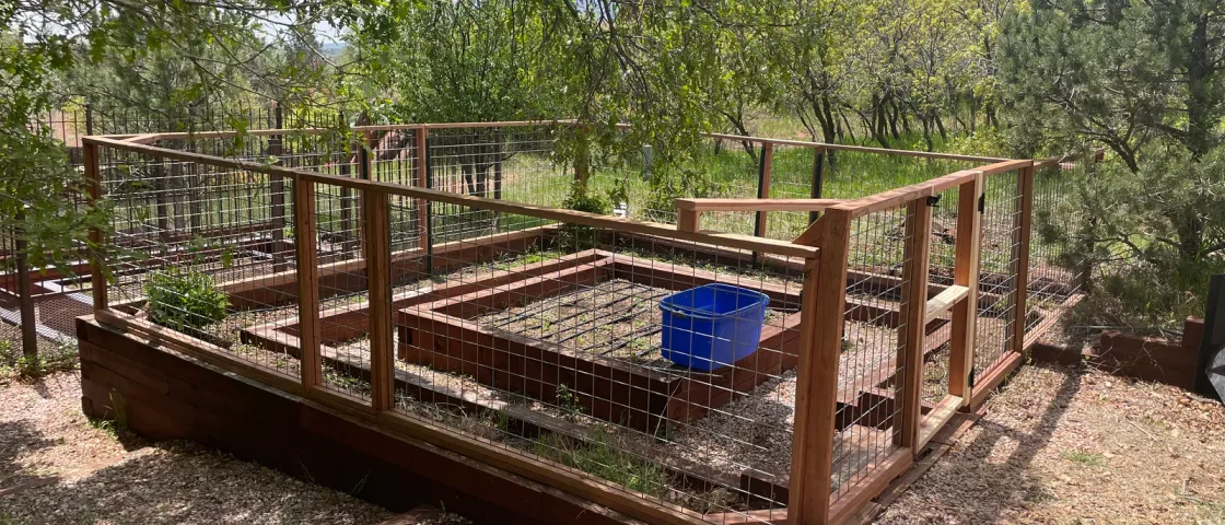 Hillside deck build