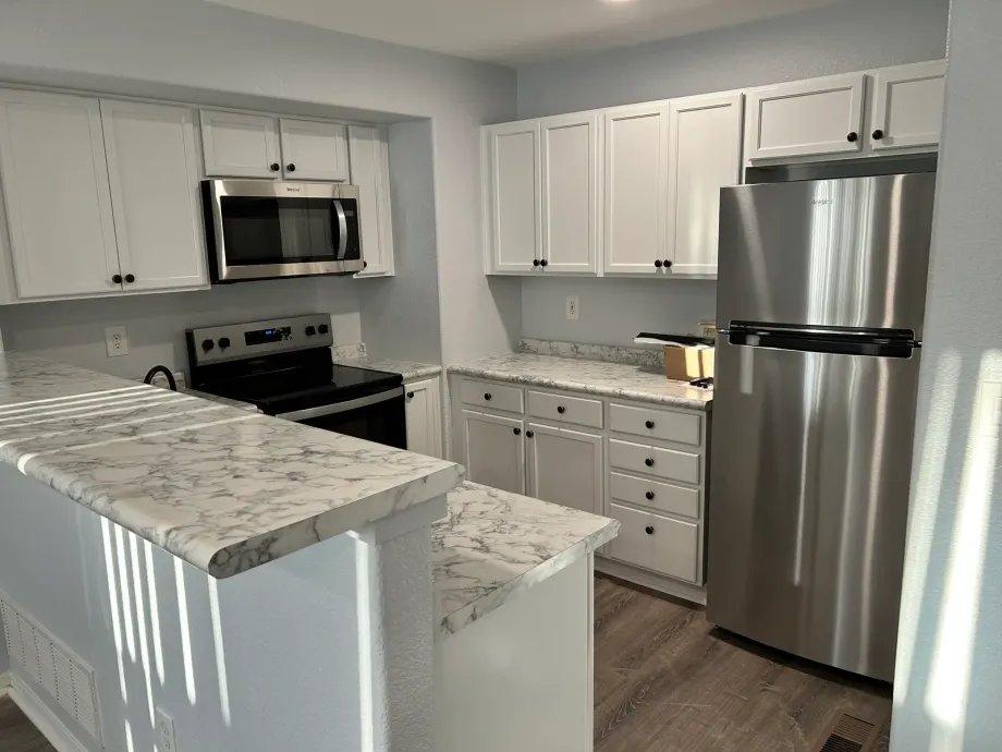 After: a bright, modern kitchen remodel
