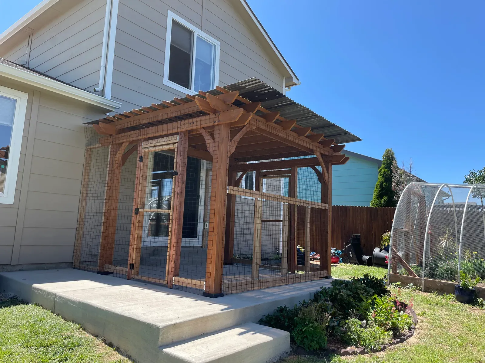 Backyard pergola & patio — photo 2 of 4